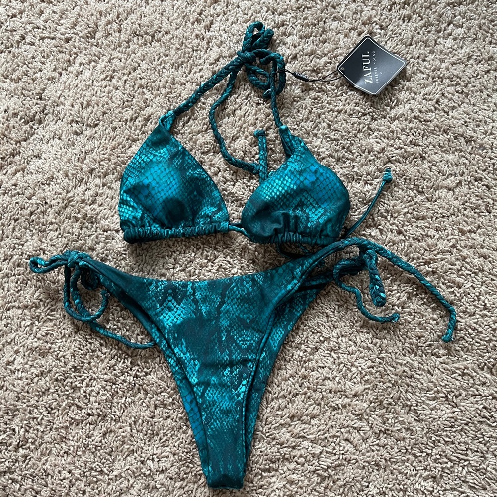 Teal bikini